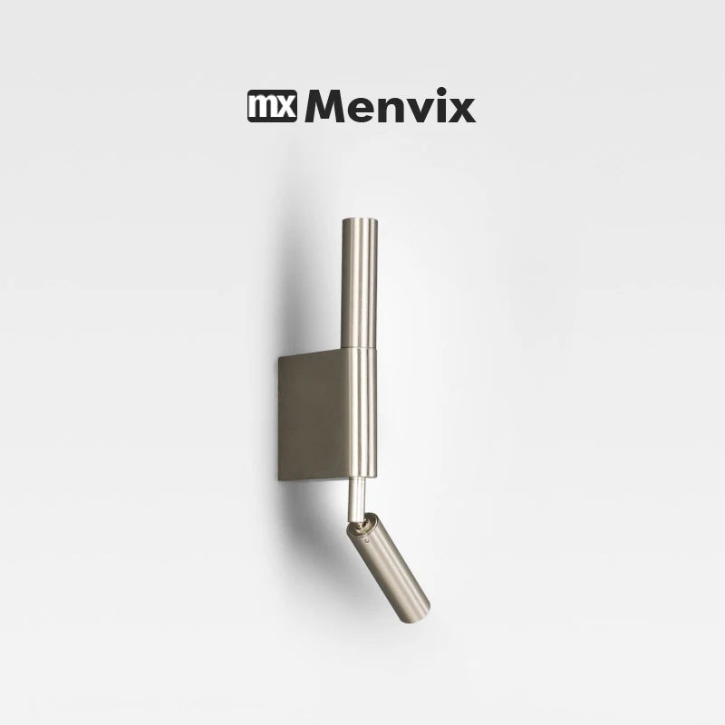 Sleek modern chrome finish LED wall sconce with minimalist cylindrical design