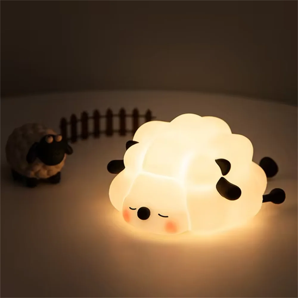 Willow Silicone Animal Night Light – USB Rechargeable Touch Lamp