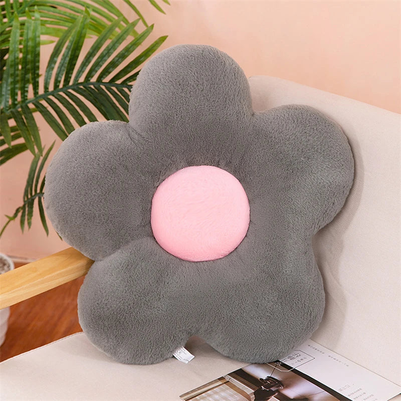Daisy Five-Petal Plush Flower Cushion for Cozy Bedroom & Reading Nook Comfort – 30cm, Assorted Colors