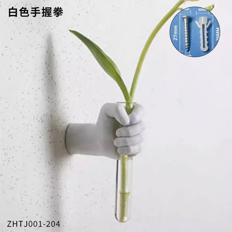 Arlo Fist-Shaped Wall Vase Sculpture