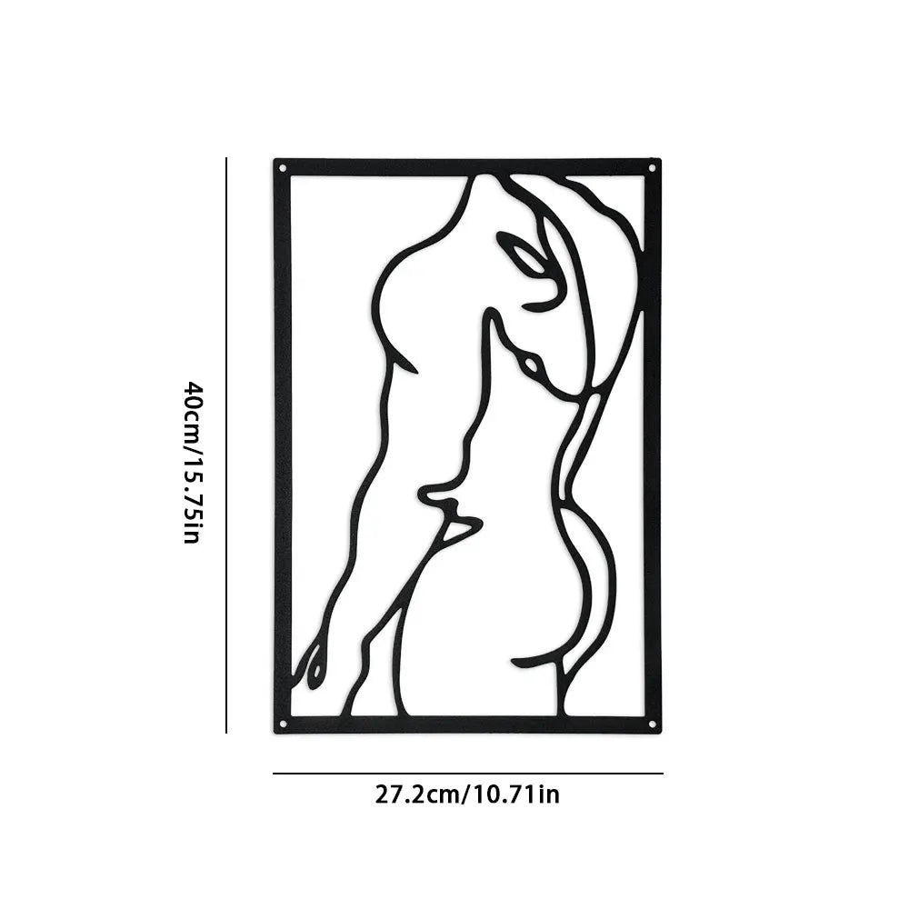 Marin Minimalist Metal Line Wall Art Set