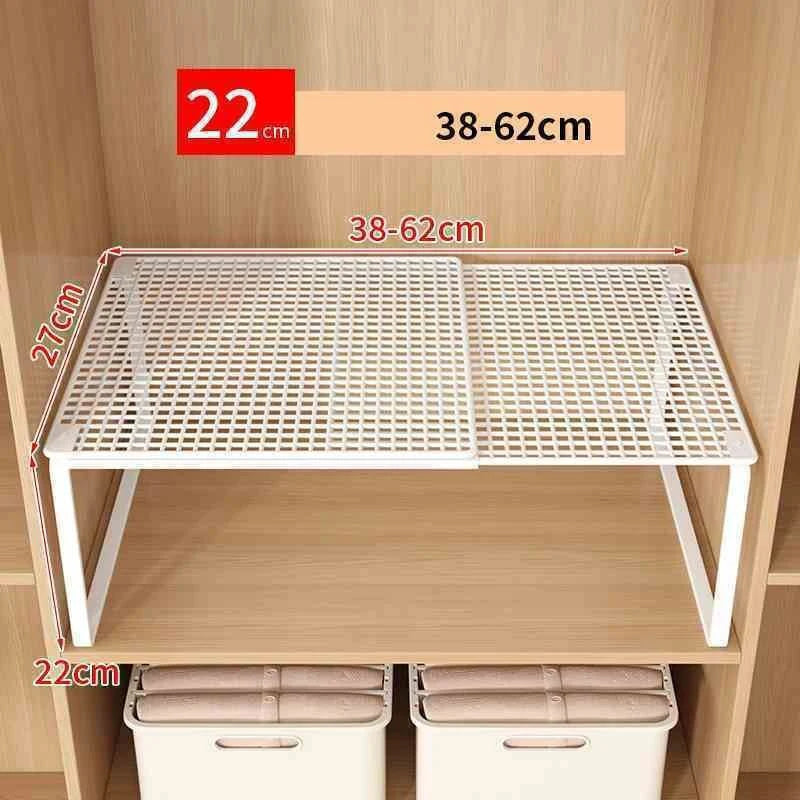 Adjustable Stackable Closet Shelf Divider for Cabinets & Wardrobes