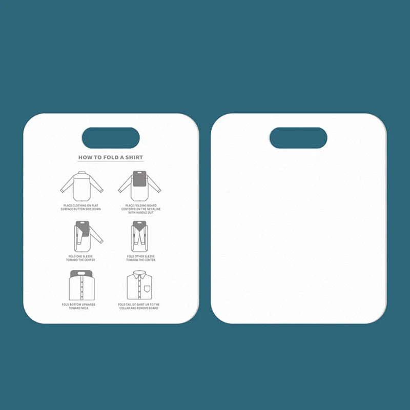 Clothes Folding Board with Printed Guide for Tidy Closet & Laundry Organization – Green, White, or Purple