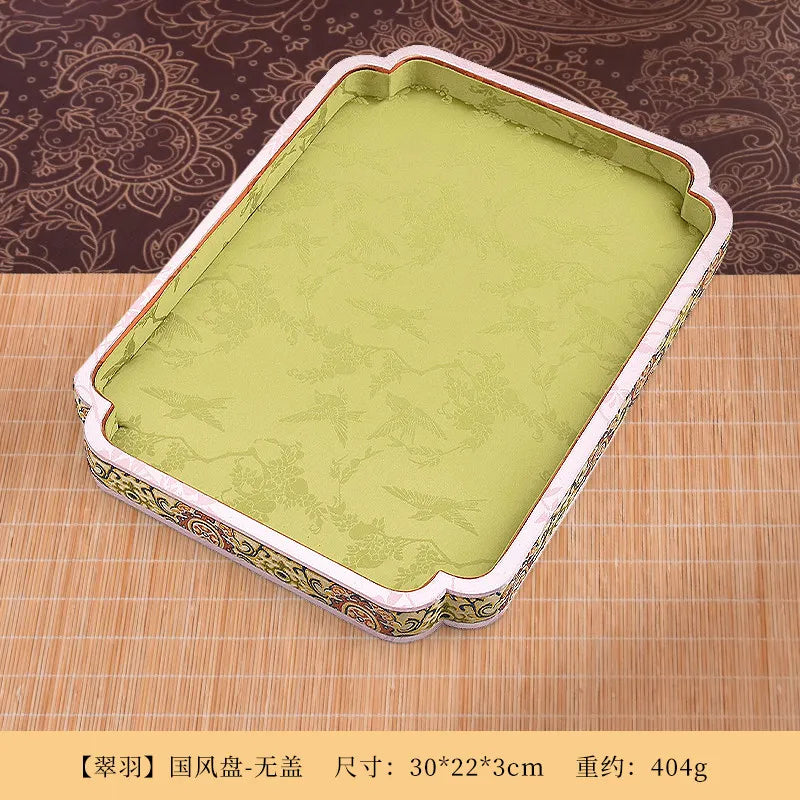 Floral Fabric Jewelry Trays for Bedroom or Vanity Organization