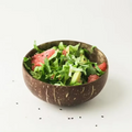 Natural Coconut Shell Serving Bowls for Kitchen, Salad, and Snacks – Eco-Friendly Wooden Dishware