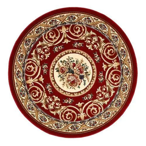 Adara Vintage Round Persian-Style Rug for Living Room or Bedroom