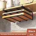 Under Cabinet Metal Storage Rack with Hooks for Kitchen Organization