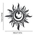 Solstice Iron Sun Wall Art Sculpture, 12-Inch Metal Mural