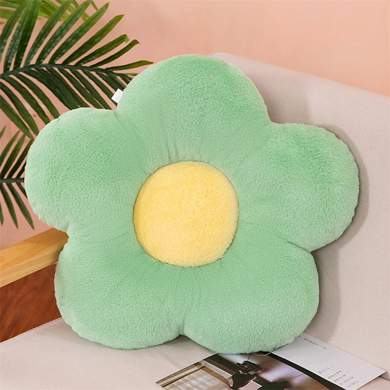 Daisy Five-Petal Plush Flower Cushion for Cozy Bedroom & Reading Nook Comfort – 30cm, Assorted Colors
