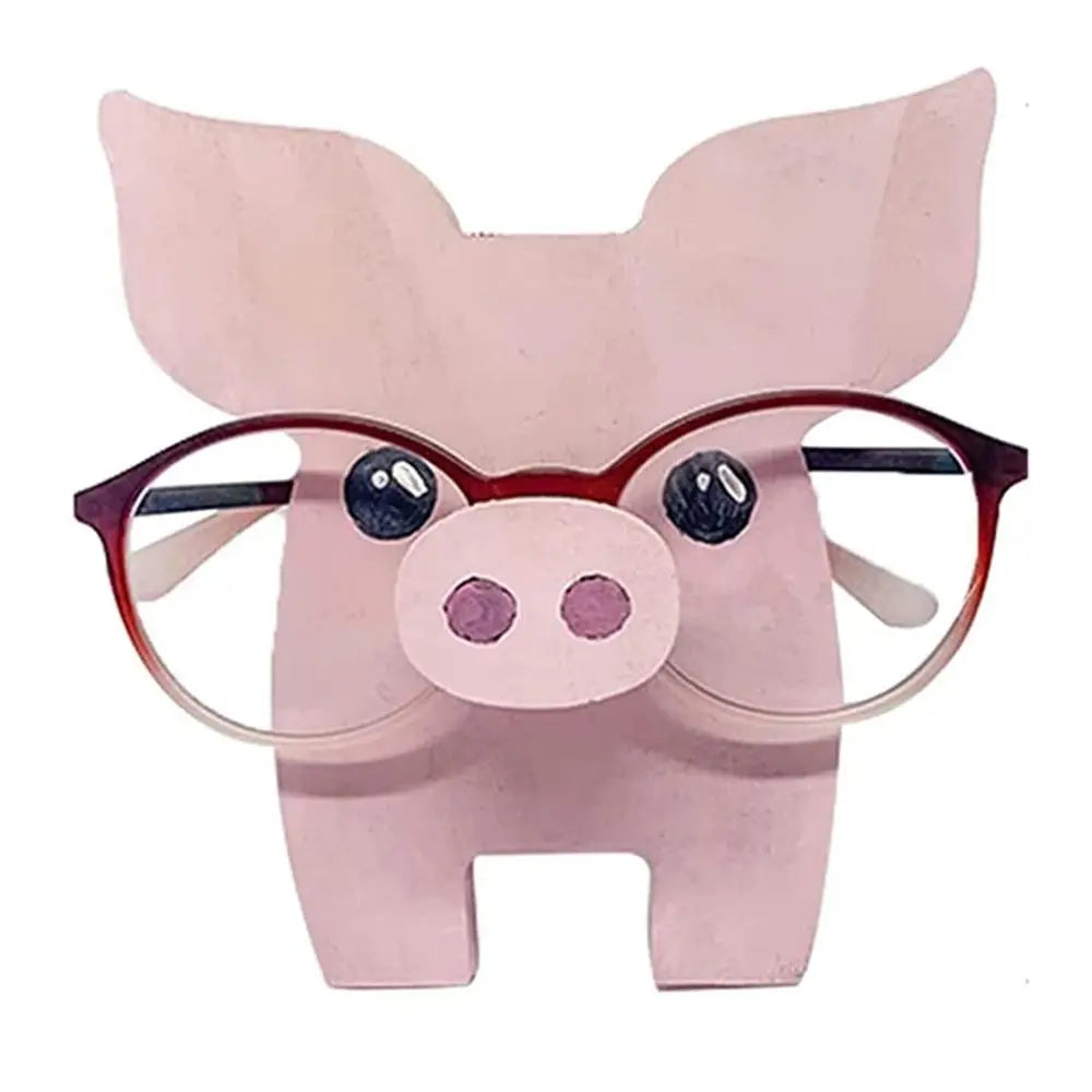 Whimsical Animal Wooden Eyeglasses Holder Stand
