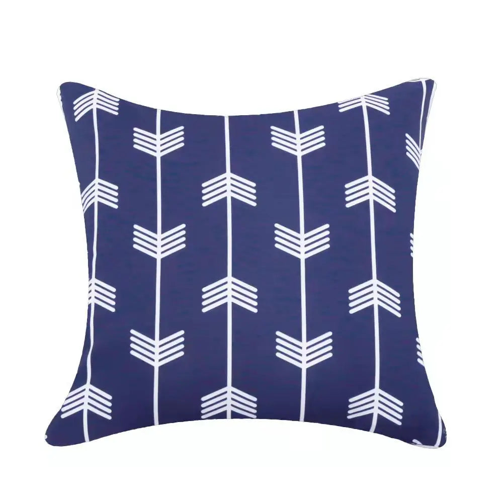 Modern Geometric Outdoor Cushion Covers – Splash Proof Oxford Cloth for Patio, Garden, or Terrace