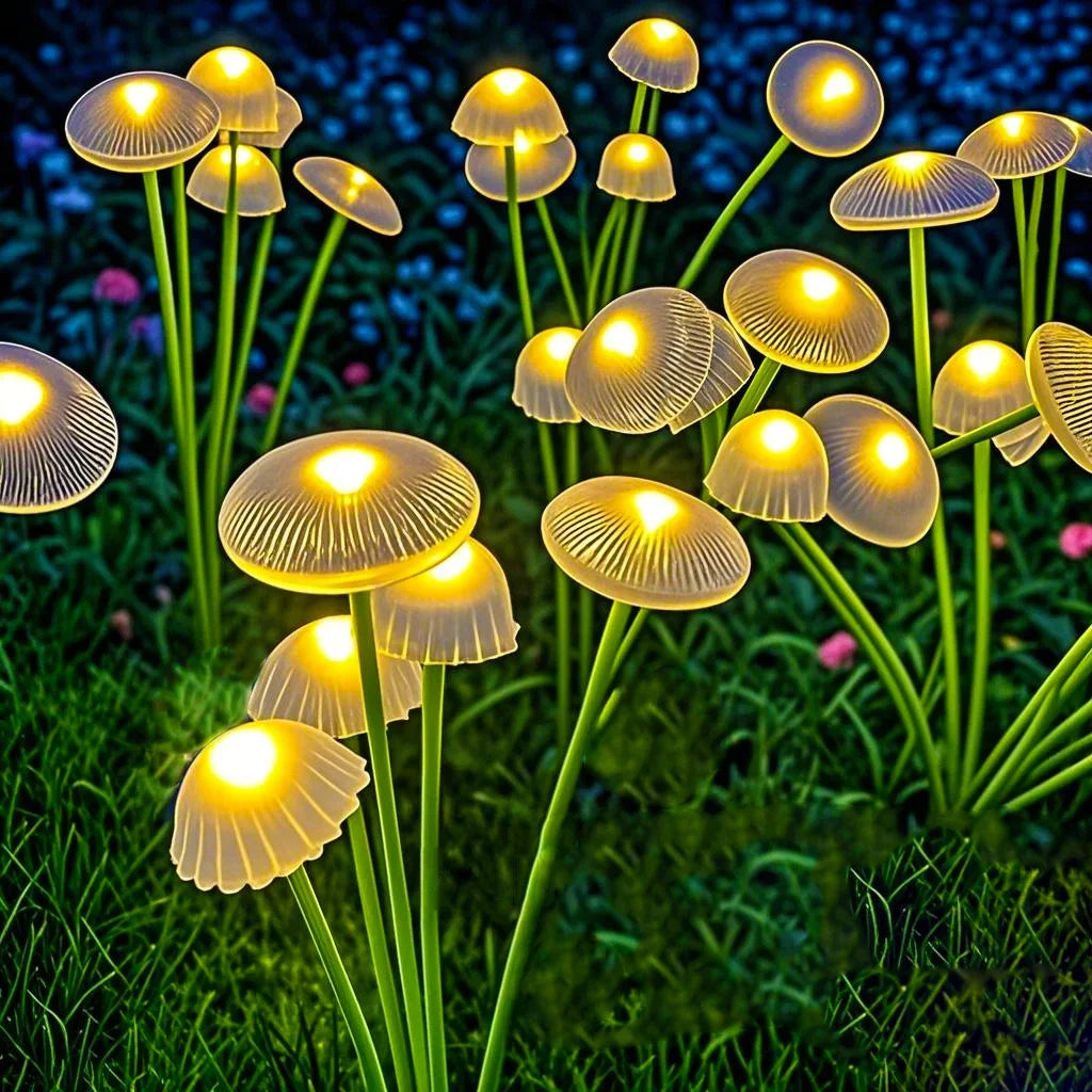 Whimsical Solar Mushroom Pathway Lights for Garden & Patio