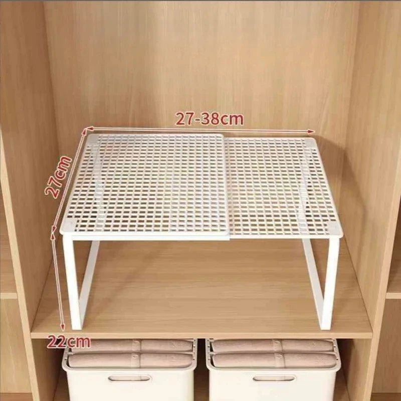 Adjustable Stackable Closet Shelf Divider for Cabinets & Wardrobes