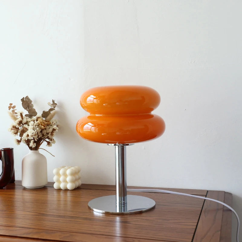 Arden Macaron Glass Table Lamp – Modern Bedside & Accent Lighting