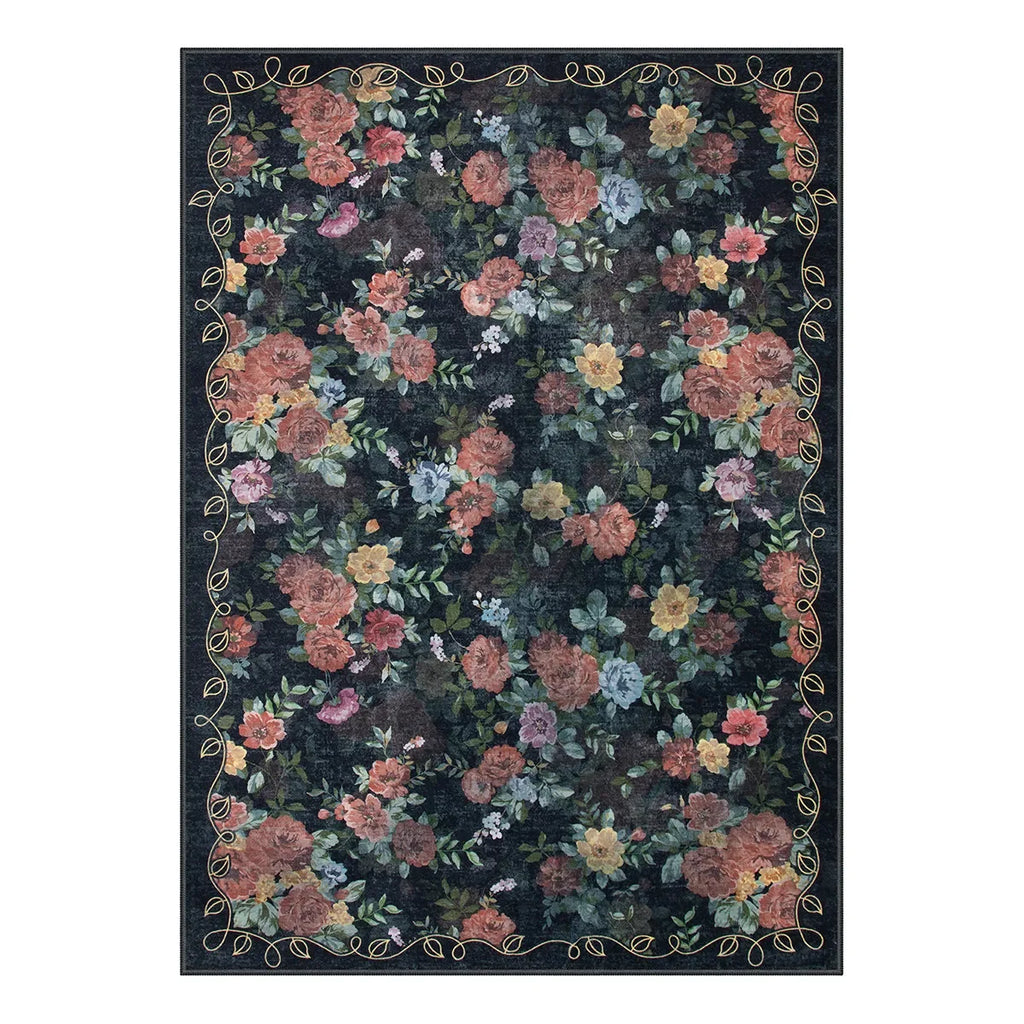 Eloise Vintage Rose Botanical Area Rug