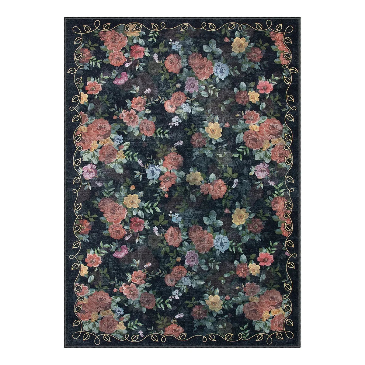 Eloise Vintage Rose Botanical Area Rug