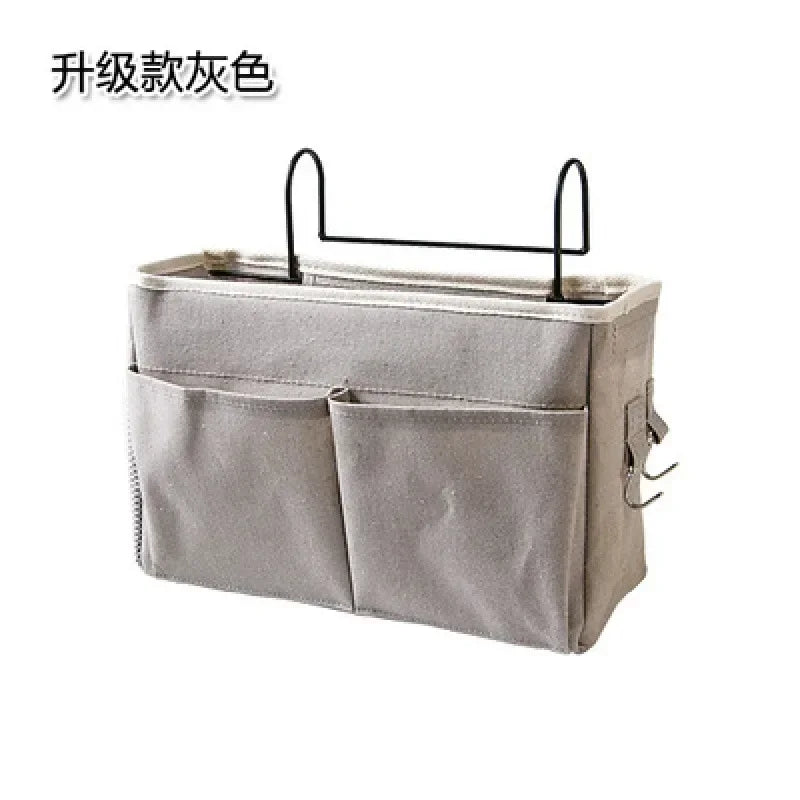 Hanging Bedside Organizer Caddy with Pockets
