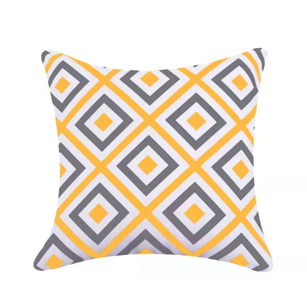 Modern Geometric Outdoor Cushion Covers – Splash Proof Oxford Cloth for Patio, Garden, or Terrace