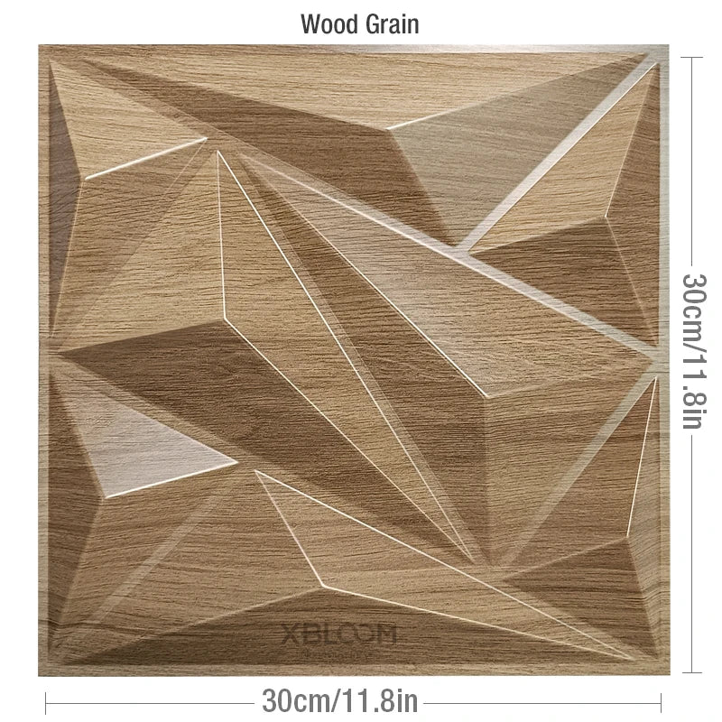 Facet 3D Geometric Wall Panel, 30x30cm