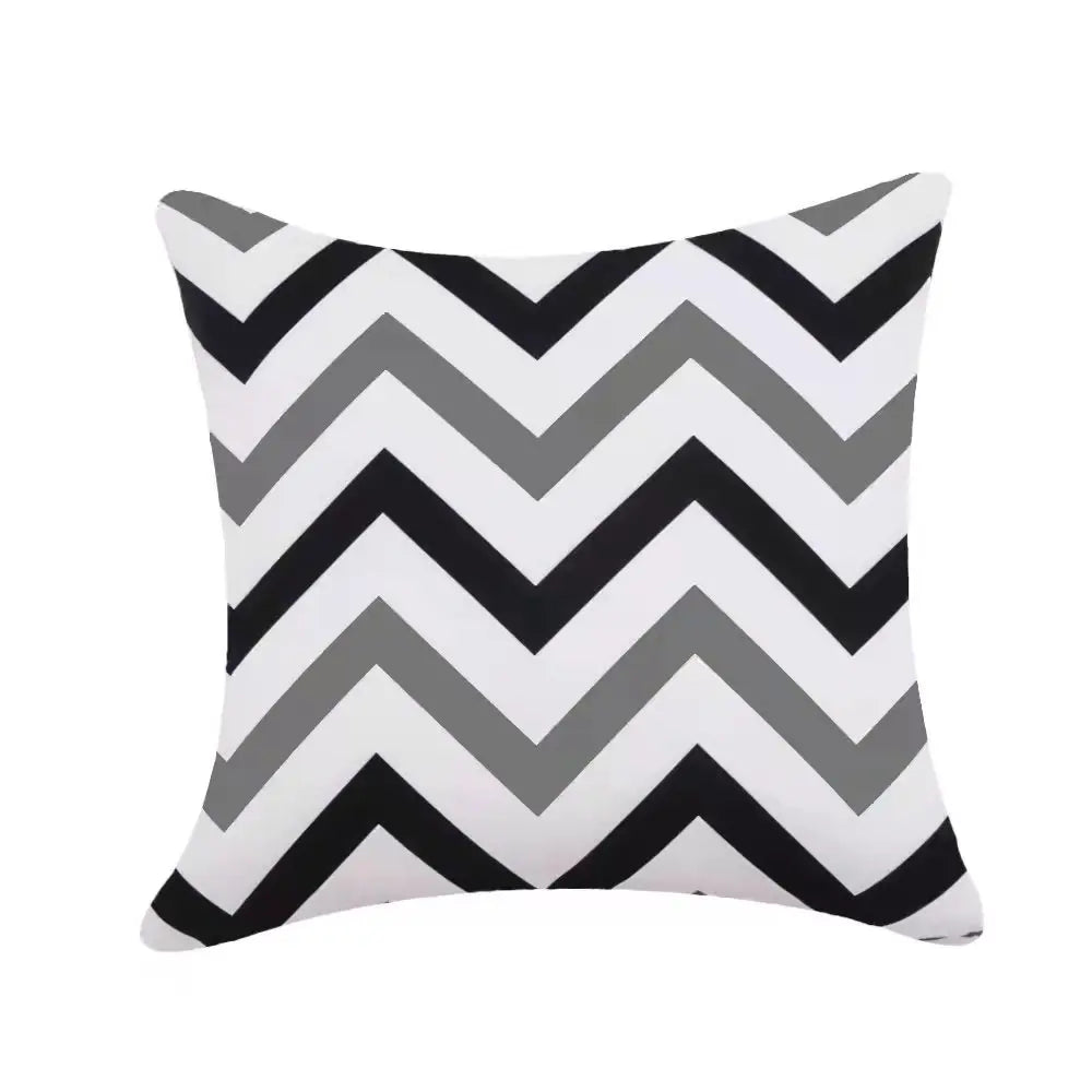 Modern Geometric Outdoor Cushion Covers – Splash Proof Oxford Cloth for Patio, Garden, or Terrace