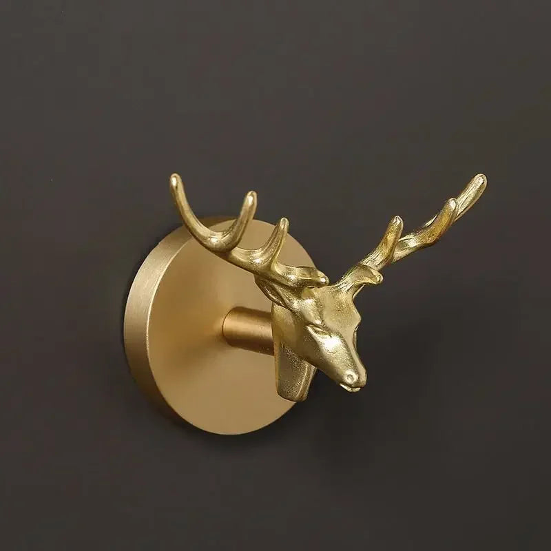 Alder Brass Animal & Botanical Wall Hook