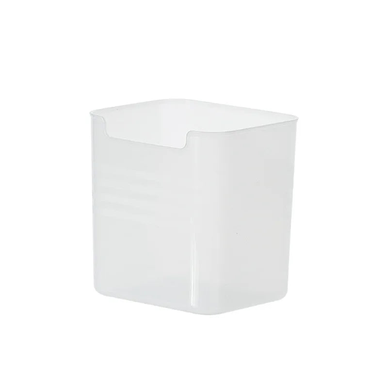 Clear Plastic Fridge Door Organizer Bin for Kitchen Food Sorting & Vegetable Storage
