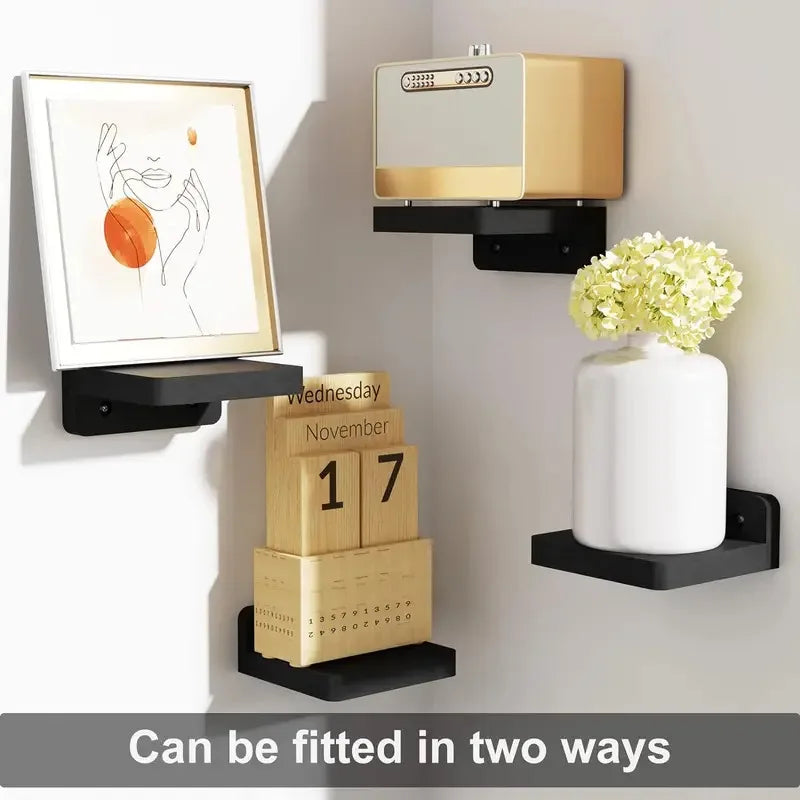 Set of 4 Mini Floating Wall Shelves – Small Display Ledges