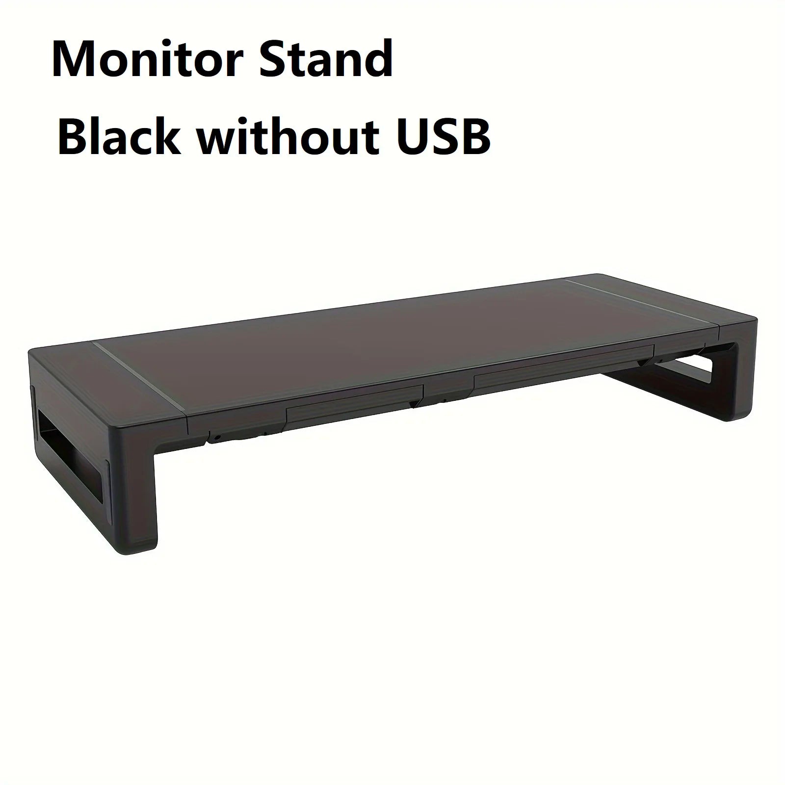 Adjustable Monitor Riser with Drawer and USB Hub for Home Office