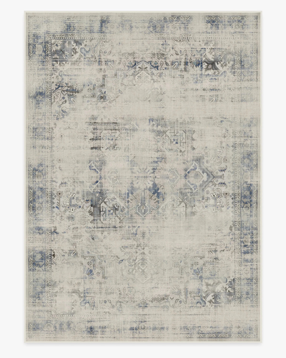 Hazel Vintage Washable Persian-Style Rug – Geometric Pattern for Living Room, Bedroom, or Bathroom