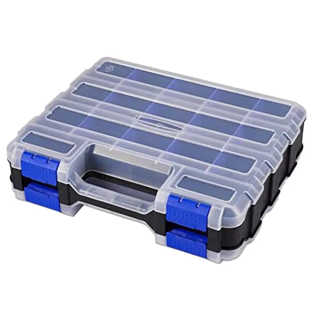 Double-Sided 34-Compartment Hardware Organizer Box