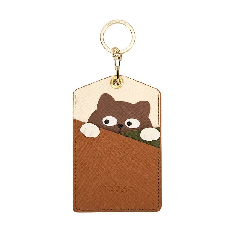 Meadow Animal Card Holder Keychain