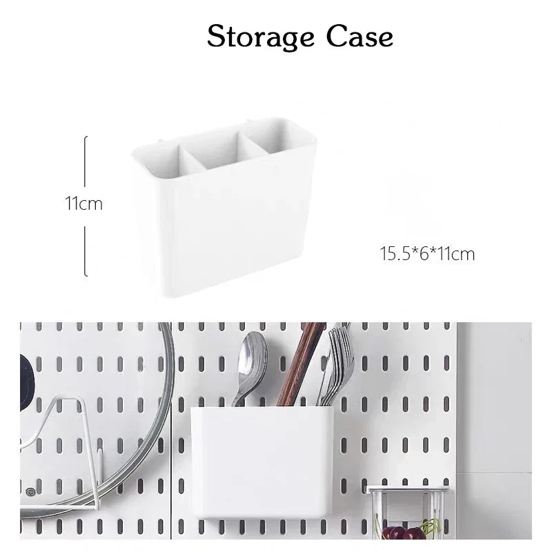 Customizable Pegboard Wall Organizer Accessories for Kitchen & Utility