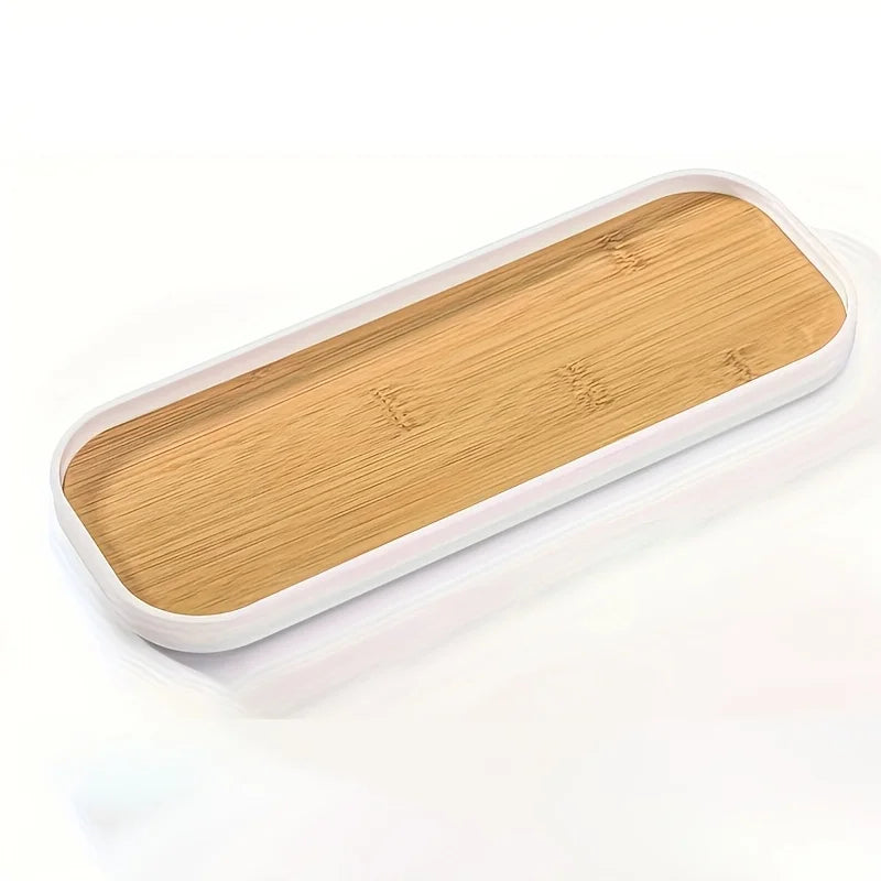 Slim Rectangular Vanity Tray for Bathroom or Bedroom