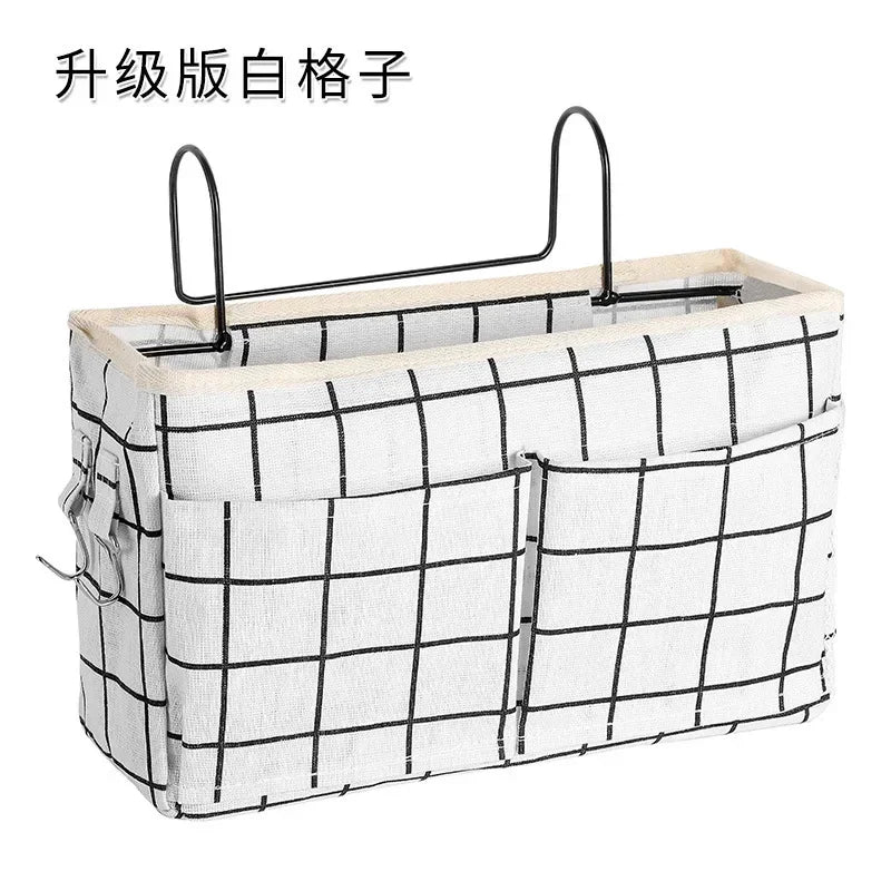 Hanging Bedside Organizer Caddy with Pockets