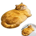 Whisker Cat Shaped Absorbent Bath Mat for Bathroom & Entryway