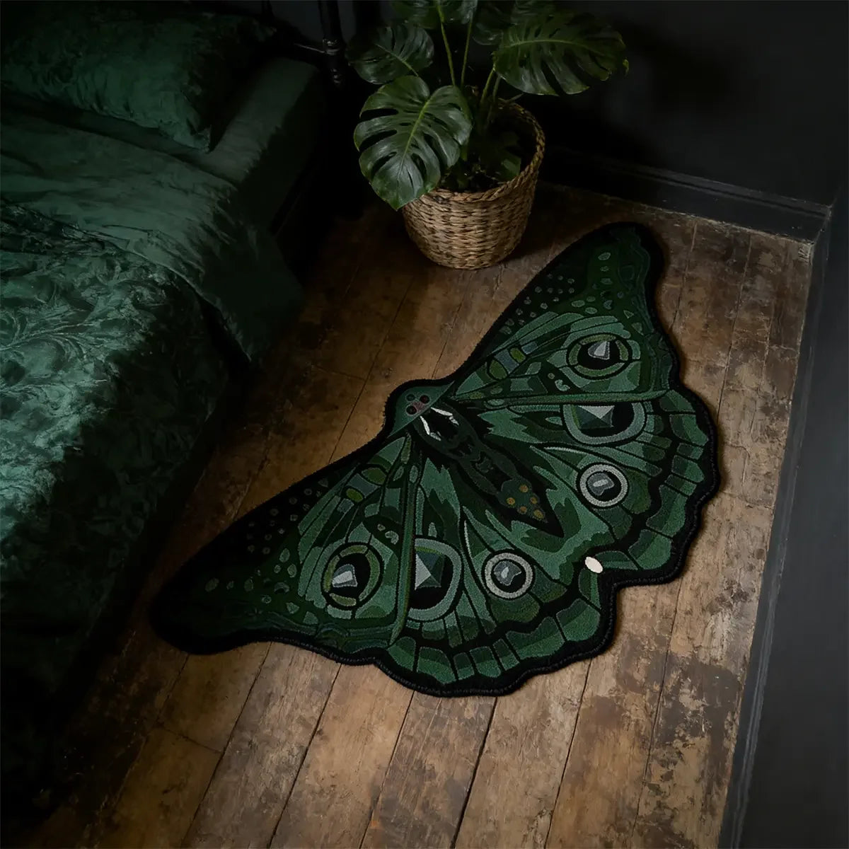 Mariposa Shaped Boho Runner Rug for Bedroom, Entryway, or Living Room
