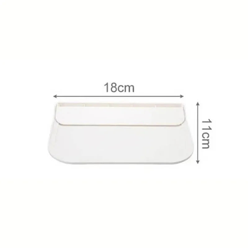 Foldable Wall Shelf with No-Drill Adhesive for Bathroom, Kitchen, or Bedside