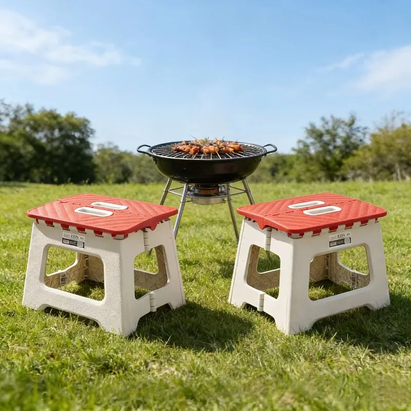 Folding Step Stool with Handle for Kitchen, Bathroom & Outdoor Use