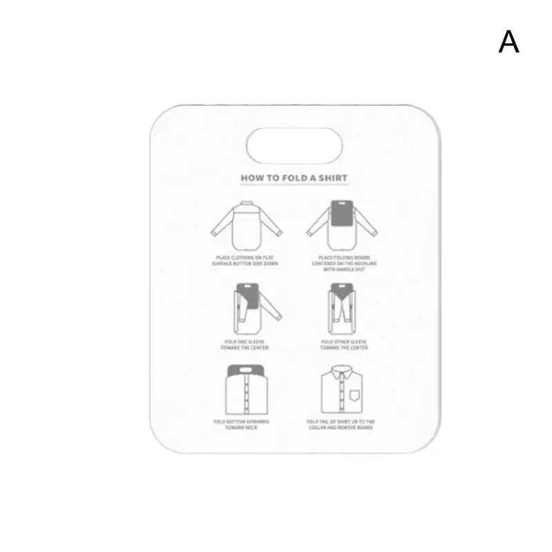 Plastic Folding Board for Tidy Shirt and Sweater Stacking in Closets & Drawers