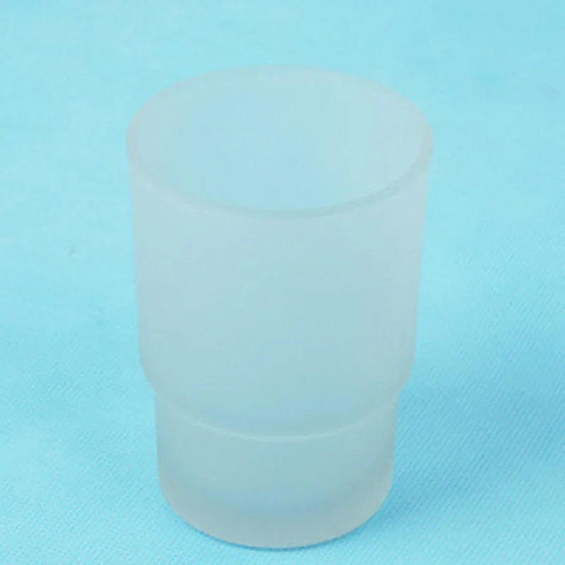 Classic Glass Toothbrush Cup for Bathroom Countertop Organization