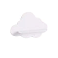 Cloud-Shaped Floating Wall Shelf – White Wooden Nursery Display