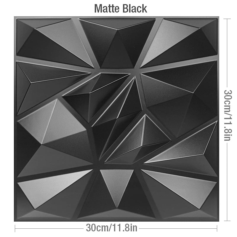 Facet 3D Geometric Wall Panel, 30x30cm