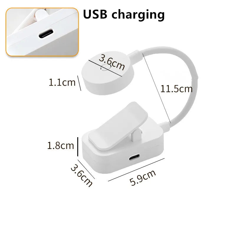 Mini Clip-On LED Book Light for Bedside Reading