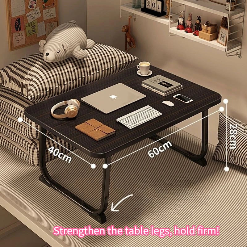 Foldable Small Bedside Desk for Bedroom or Dorm