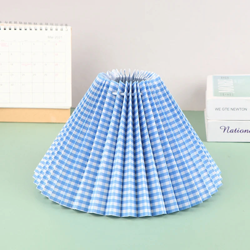 Mori Pleated Fabric Lampshade – Cone Light Cover for Table or Floor Lamps