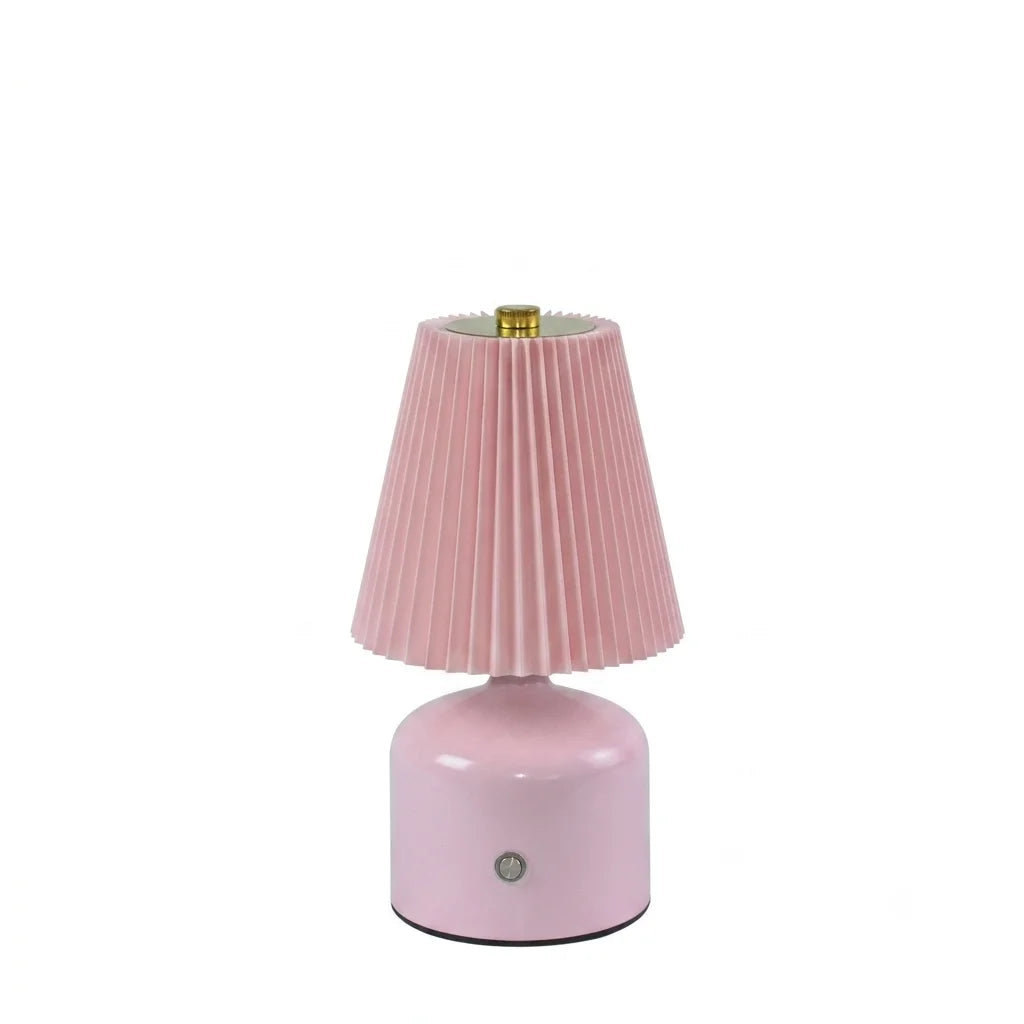 Arden Pleated Rechargeable Table Lamp