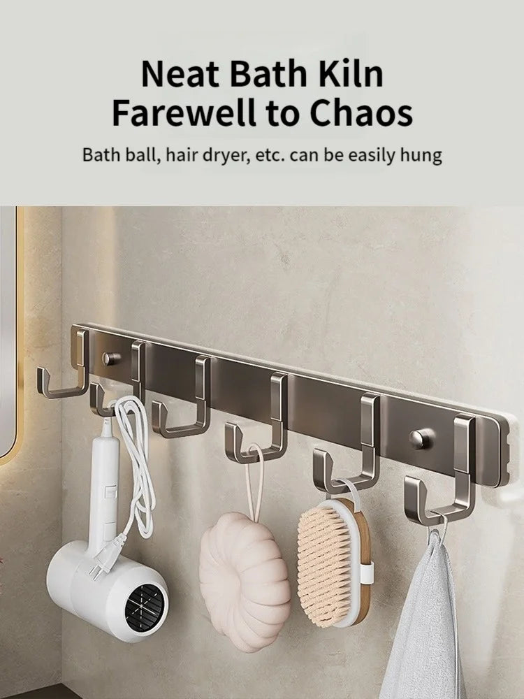 Aluminum Wall Hooks for Entryway, Closet, or Bathroom Organization
