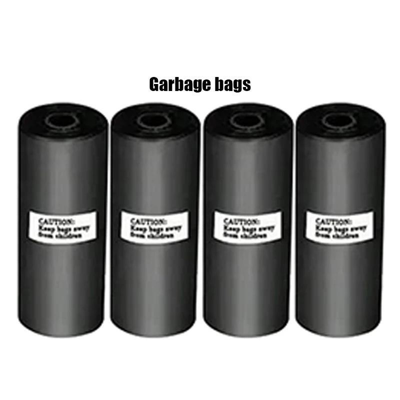 Mini Car Trash Can with Lid and Trash Bags, 1L ABS