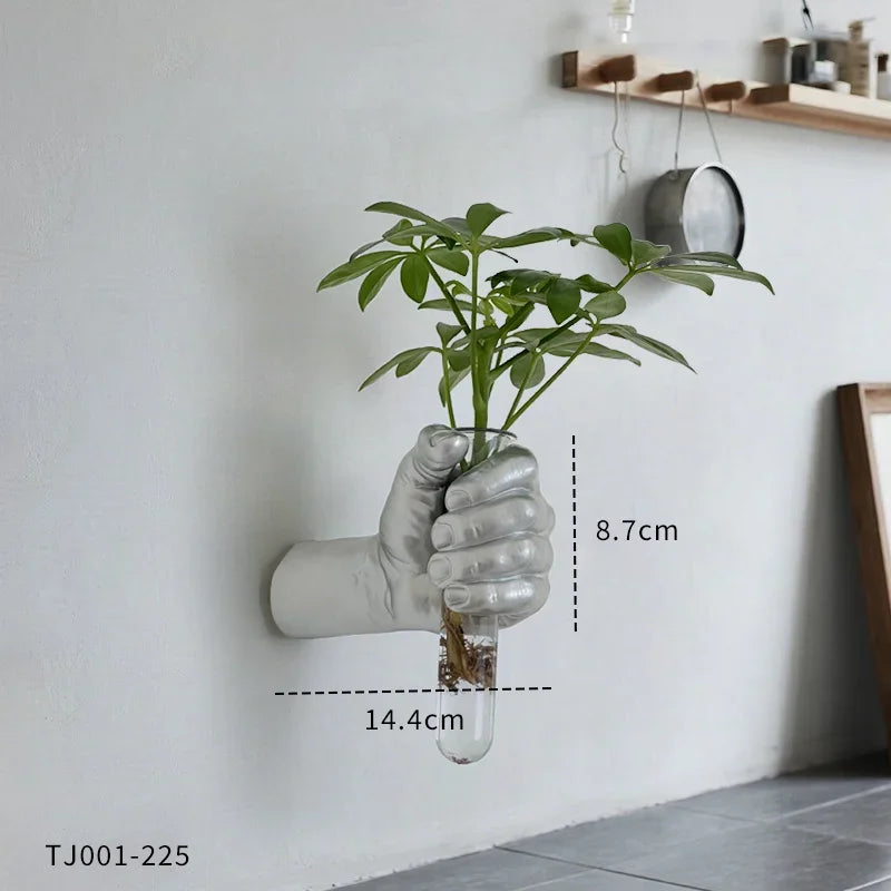 Arlo Fist-Shaped Wall Vase Sculpture