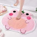 Frog Shaped Non-Slip Bath Mat – Soft Absorbent Bathroom Rug